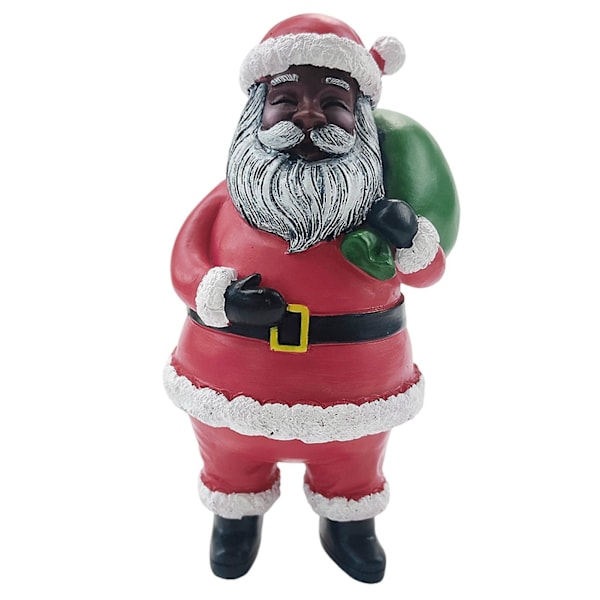 Julgranspynt Attraktiv Mini Cartoon Scenlayout Resin Klassisk Stil Tomte Dock Ornament för Hemmet