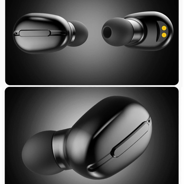 Bluetooth V5.0 trådlösa hörlurar med case, IPx5 vattentät sport, trådlösa hörlurar