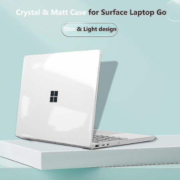 Fodral för Surface Laptop Go 1/2/3/4/5 Skyddande Hårdskal (Matt Svart)