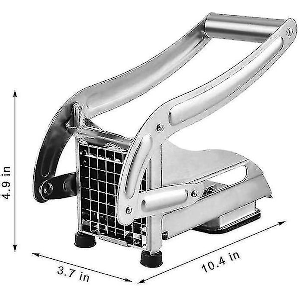 Potatisrivare, Potatisskärare Pommes Frites-Skärare Med 2 Rostfria Stål Skärare Present