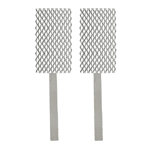 2 st 6 X 15cm Nät Platiniserad Titan Anod Rodium Smycken Plätering Verktyg