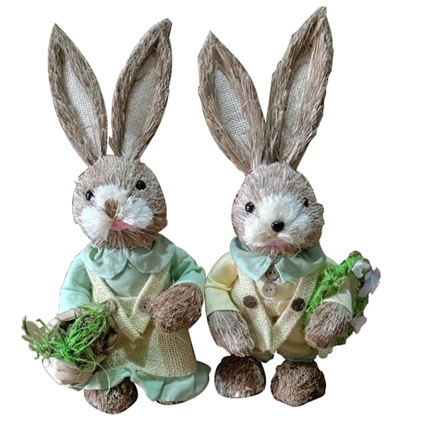 High-quality Bunny Plant Pot Easter Decoration Hare Rabbit Cute Home Decor（Yellow)