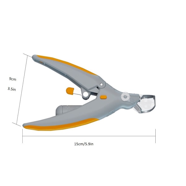 Klosaks for kjæledyr kan forstørres og opplyses negleklippere LED katt og hund negleklippere