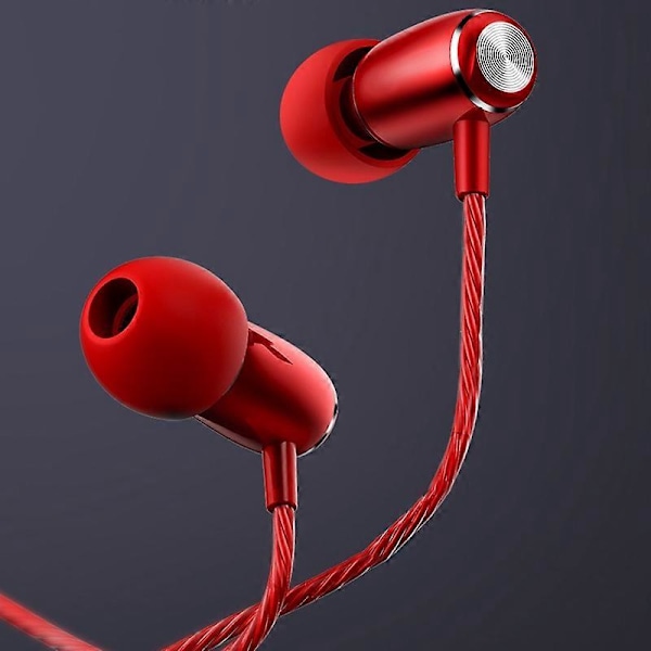 In-ear hörlurar 3.5mm trådbundna stereo bas hörlurar Sport hörlurar Brusreducerande hörlurar