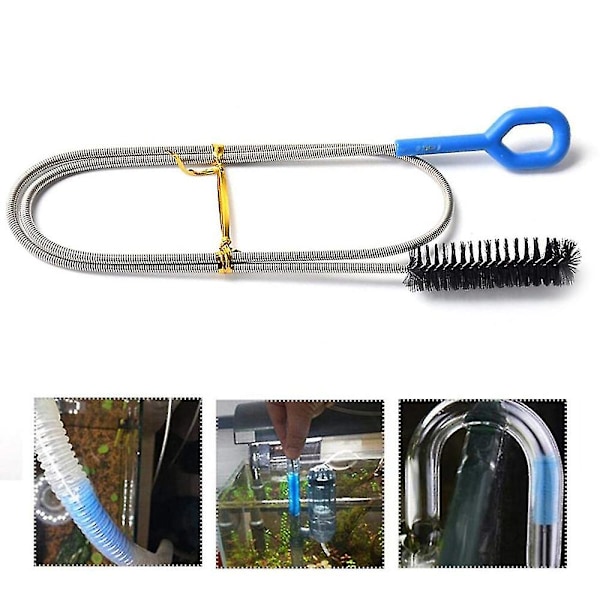 Paket med 3 extra långa avloppsrengöringsborstar, längd 1,55 m