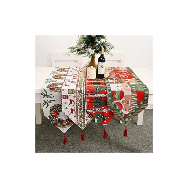 Julbordslöpare - Duk i bomullslinne till julmiddagen (180 x 35 cm)