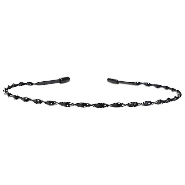 Metall Hodebånd for Sport, Unisex, Bølgeformet, Svart