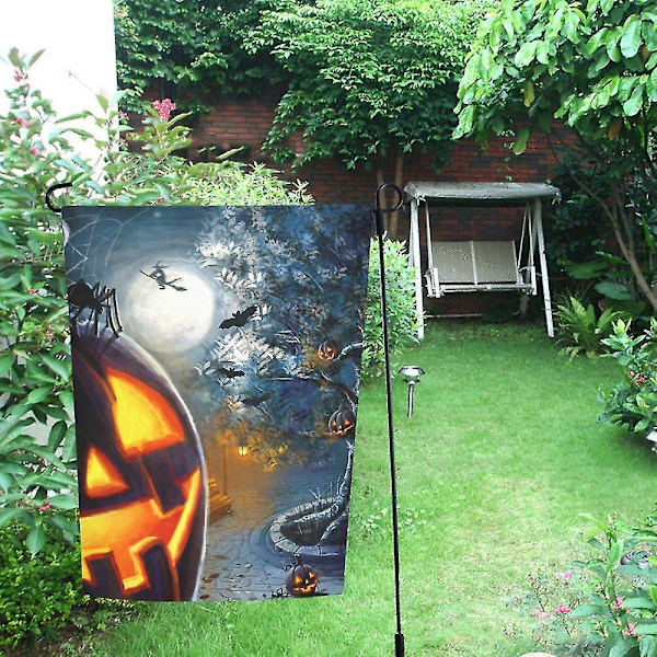 Halloween Træ Græskar Haveflag Udendørs Flag Dekoration 30x45 Cm