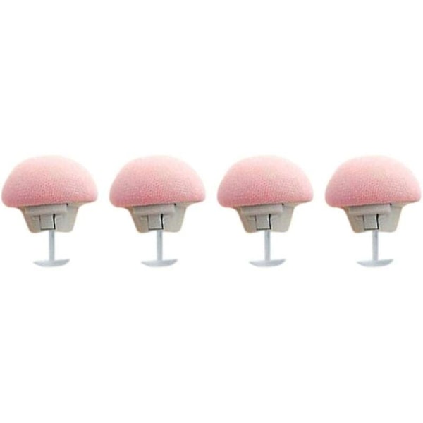 Mushroom pussilakanan pidike, liukumaton cover pidike Yksi avain peitonpäällisen lukituksen cover sänkypidikekiinnikkeestä, vaaleanpunainen 4 kpl