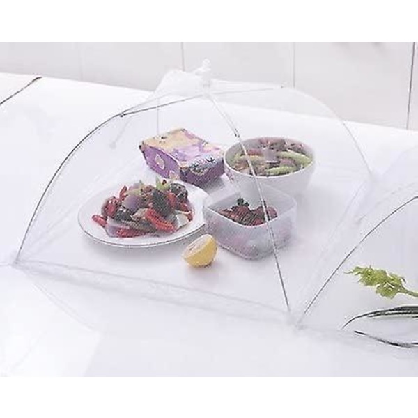 4-pack stora och starka popup-meshskärmar för matskydd, återanvändbara och hopfällbara utomhusmatskydd, matskyddstält håller flugor och insekter borta