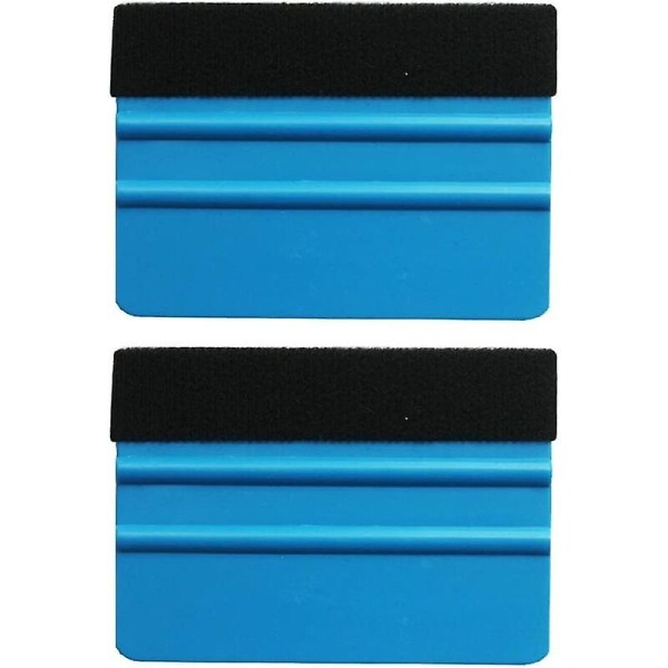 Nal med fiberkant for bilvinylinnpakning, slitesterk vindusfilmsnal, nalklistremerke (pakke med 2, svart) Versailles