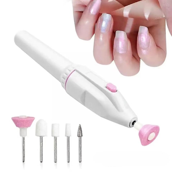 5 In 1 Electric Nail Polisher for Removing Dead Skin Nail Remover Nail Polish Machine Portable Pen Battery Polisher Nail Drill