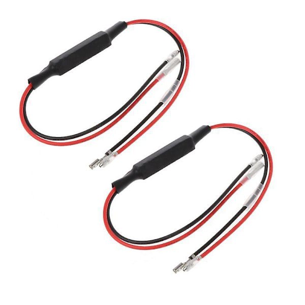 Motorcykel LED Blinklys 4 stk. 12V Motorcykel Blinklys Indikator Modstand Adapter Blink Fix Fejl (10W)