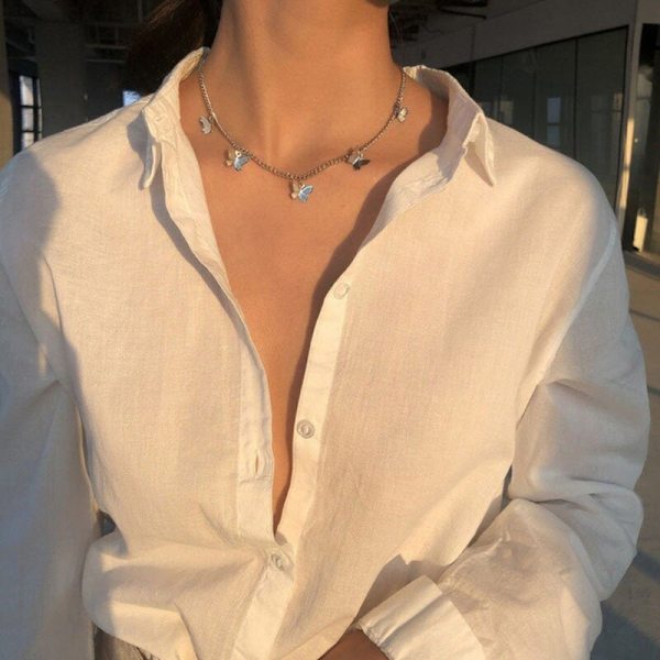 Dam dubbel tjock halsband guld