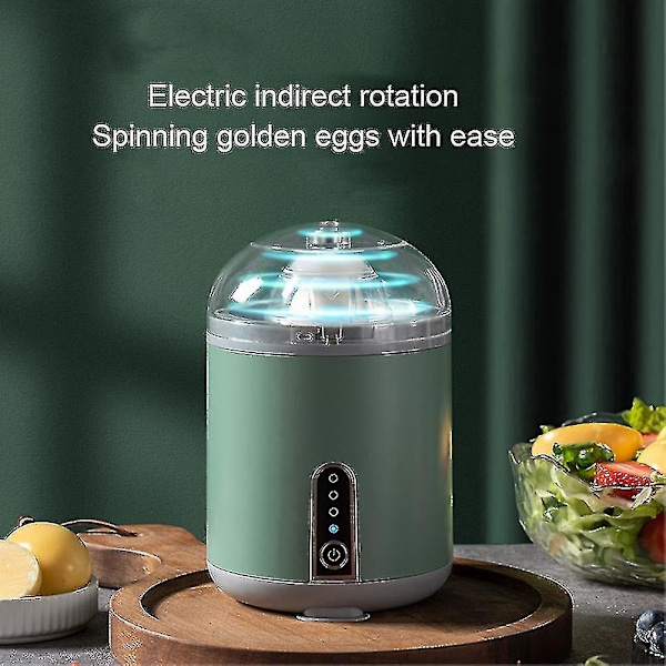 Elektrisk Äggvisp Full Automatisk Äggvita Ägggula Visp Mixer USB Laddning Gyllene Äggmaskin (Grön)