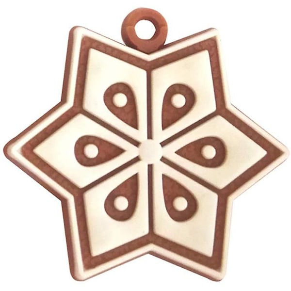 Pepparkakorsjulgranspynt Pepparkaksmän Hängande Julgranspynt För Semesterköksdekoration