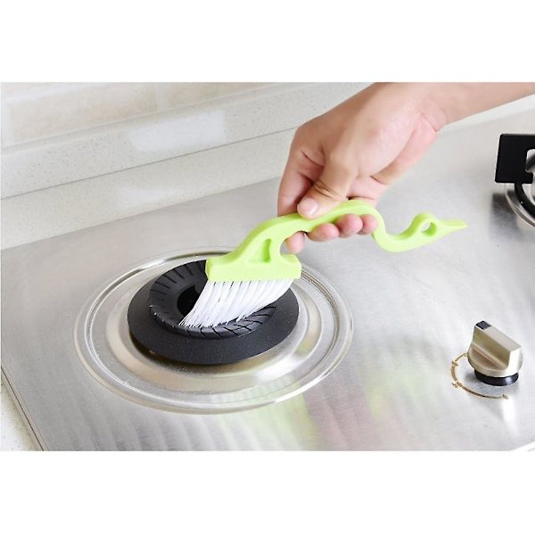Trycooling Hand Slot Gap Cleaning Tool Dörr och fönster spår kök rengöringsborste (3 stycken)
