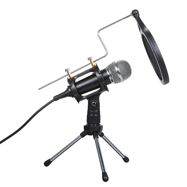 3,5 mm pluggmikrofon för PC, sändningsmikrofon