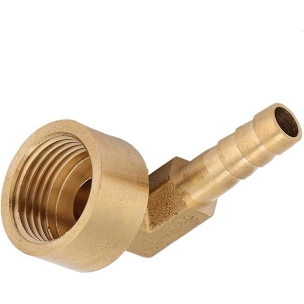 Armbågskopplingar, G1/2 Hontråd Mässing Armbåge Slangkoppling Piggfäste Adapter Led (8mm)