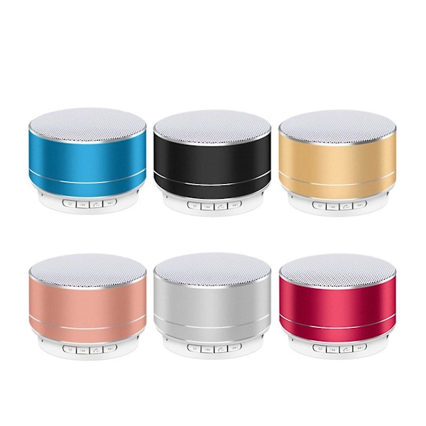 A10 Mini Bluetooth-högtalare, Portabel Utomhus Cannon Subwoofer, Stöd för TF-kort, Svart