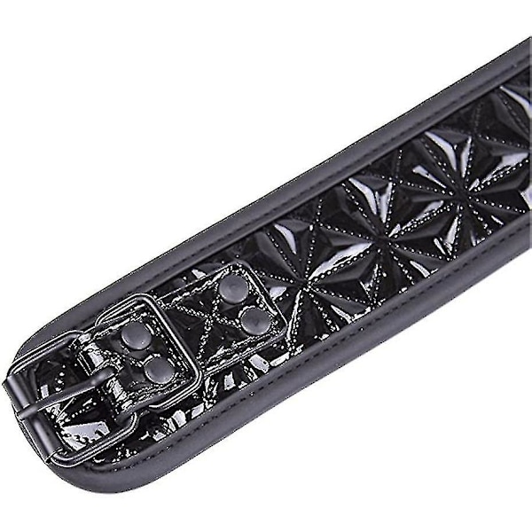 Halsband i läder med justerbar personlighet för män och kvinnor