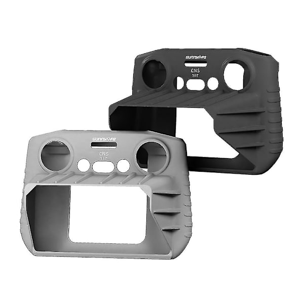 Fjärrkontroll Silikon Skyddshölje Med Solskyddssats För Dji Rc Mini 3 Pro (Med Ljusskydd, Grå)