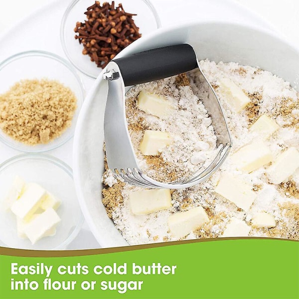 Enkel håndværksskærer til bagning - med håndtag - kraftig dejskærer og røremaskine til at blande smør, mel osv.