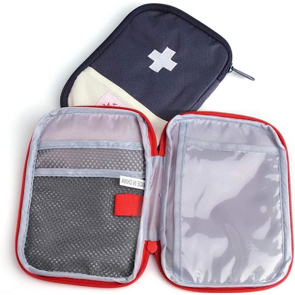 2-pack Mini Första Hjälpen Kit, Tom Första Hjälpen Väska Mini Bärbar Medicinsk Väska Första Hjälpen Väska