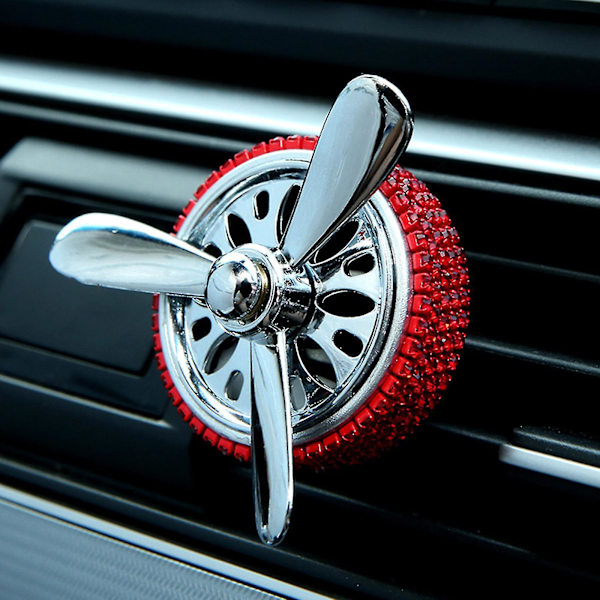 Auto Air Outlet Fragrance Diffuser Holder Interior Trims Rotating Propeller（Vit)