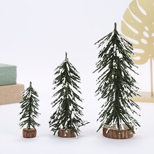 Julgran med Vit Snö Realistisk Utseende Miljövänliga Bröllopsrekvisita Julgran (30cm,A)