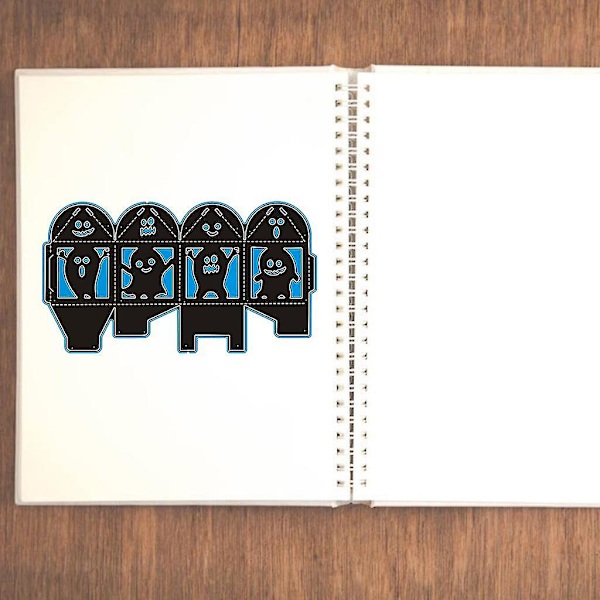Halloween Spöke Metallstansar Schabloner Scrapbooking DIY Album Stämpel Papper