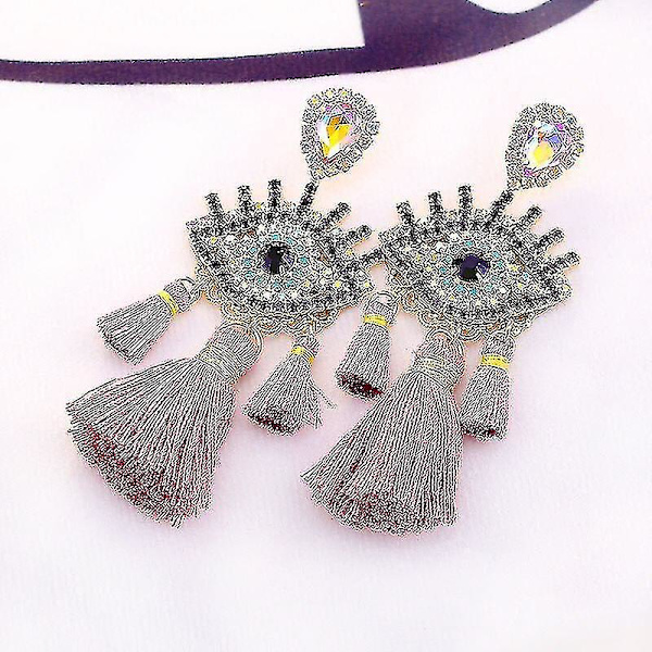 Nye Tassel Ørepynt Statement Ørepynt Øye Henger Ørepynt For Kvinner Bohemian Elegant Fest Drop Ørepynt Smykker (E1075 Rose)