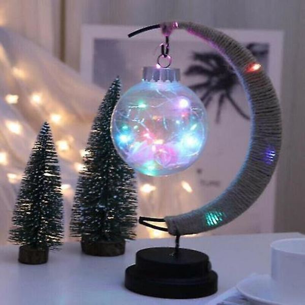 Led Rgb Moon Ball Bordslampa Batteridriven Nattlampa Sänglampa Fe Lampa