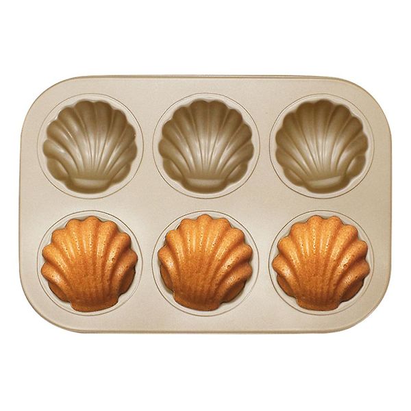 Nonstick 6-håls skalform i choklad (stil 2)