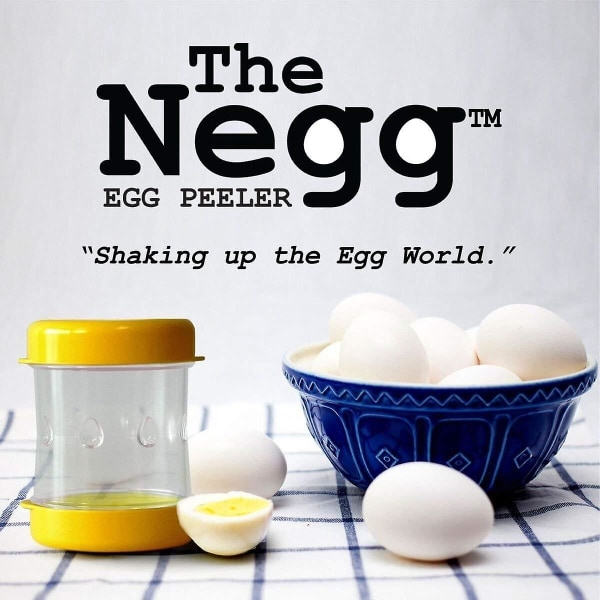 Svarte skrelte kokte egg