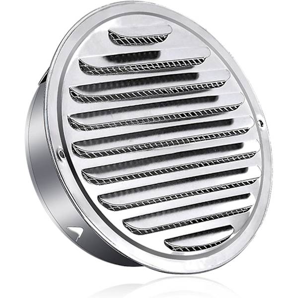 150mm Rundt Luftgitter i Rustfrit Stål Metal Luftgitter Vejrbeskyttelse Med Myggenet