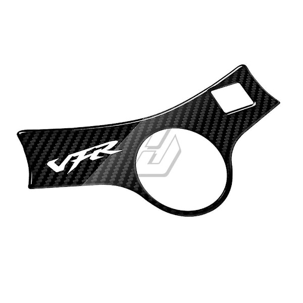 Til Honda Vfr 800 2002-2006 3D Carbon-look Øvre Styrgaffelbeskytter