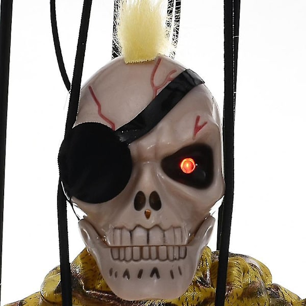 Halloween-koristeet Häkki Haamu Ripustimella Sähköinen Temppu Tarvikkeet Hohtava Leikkikalu Häkki