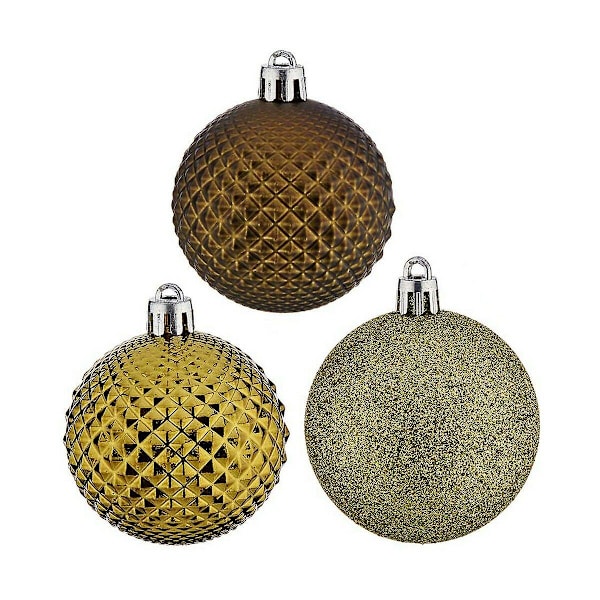 Set med julgranskulor Ø 6 cm Grön PVC (12 stycken)