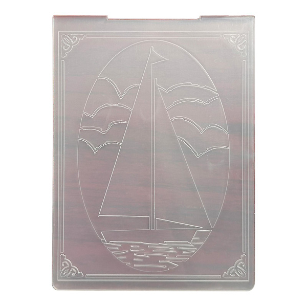 Präglingsmapp Clear Embossed Plate Handgjorda hantverksprojekt Att göra(4）