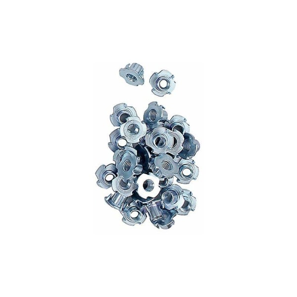 T-mutter Klemmemutter Sekskantmutter Klemkobling M8 x 10 mm 50 stykker