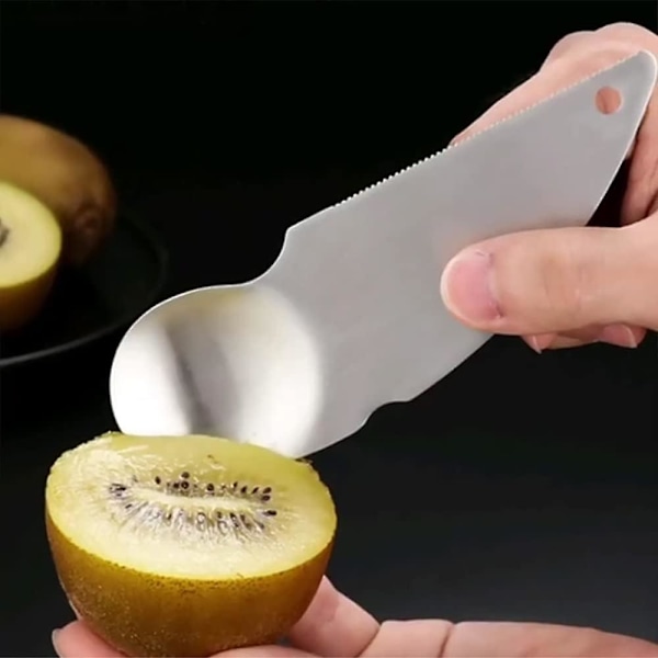 4 st Kiwi Skalare Skär Sked Fruktöppnare Kiwi Sked Fruktsked Verktyg Kiwi Fruktskiv Frukt Kökshjälp för Kiwi, Drakfrukt, Apelsin