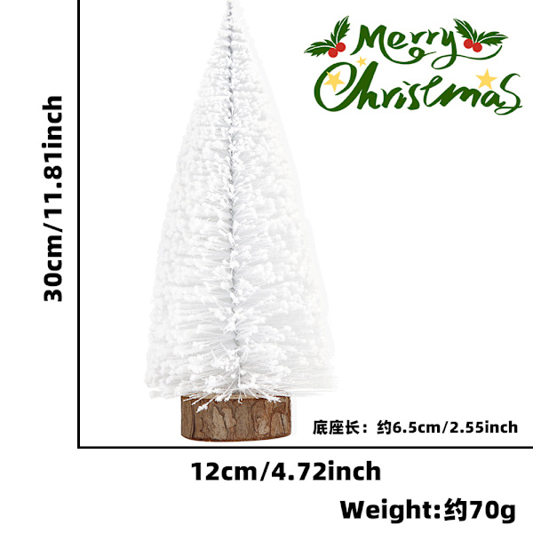 Stor Julgran 10 x 38 x 10 cm Vit Plast
