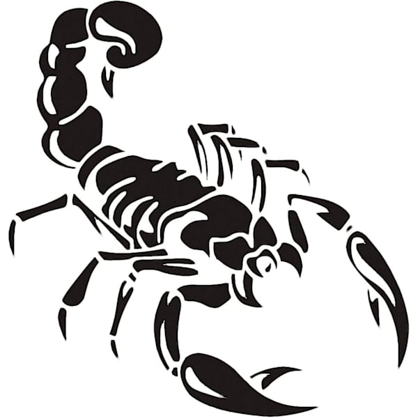 Bilstickers Vinyl Dekalklistermärken För 3d Scorpion Mönster Cool Bil Dekal Klistra Dekoration 2st