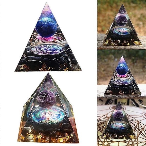 Kristallpyramid Kristall Ädelsten Energi Emf Skydd Meditation