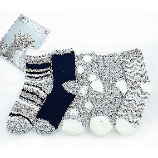 Damstrumpor Fuzzy Strumpor Mjuka Fluffy Strumpor Varma Fleece Strumpor Vintergåvor Strumpor