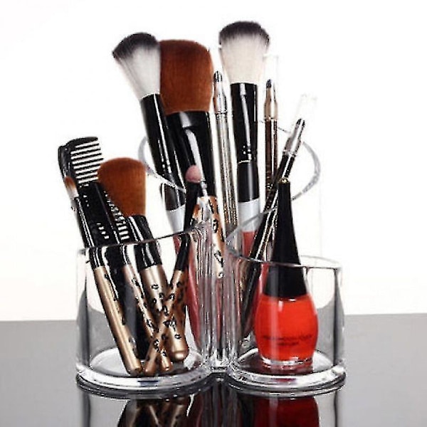 Transparent Akryl Makeupbørste Opbevaringsboks Kosmetik Desktop Opbevaringsboks Dressing Table Øjenbryn Blyant Læbestift Afslutningsboks Stjernelys