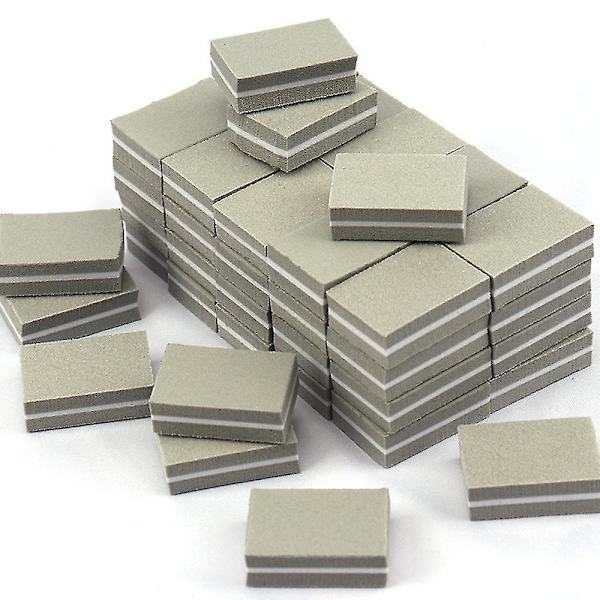 Nagelbuffer Mini Block Fil 180/100 Grit Sandwich Lila Tvättbar Nagelkonstverktyg För Nagelvård