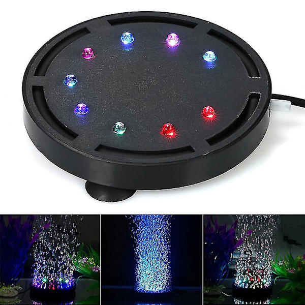 Akvarium Boblelampe Med LED Luftpumpe Til Skildpadde Dekoration
