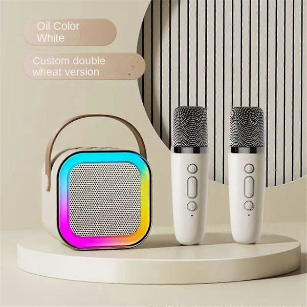 Bärbar Bluetooth Karaoke Högtalare Bluetooth Högtalare Mikrofon K-Song Trådlöst Högtalarset